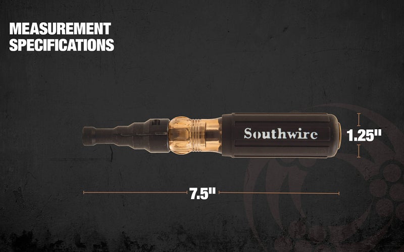 Southwire SDCFR Conduit Fitting Reaming Screwdriver; Heavy Duty; Dual Function; Multi Use Detachable Head; Compatible with Drill; Cushion Grip Handles for Comfort - Image 3